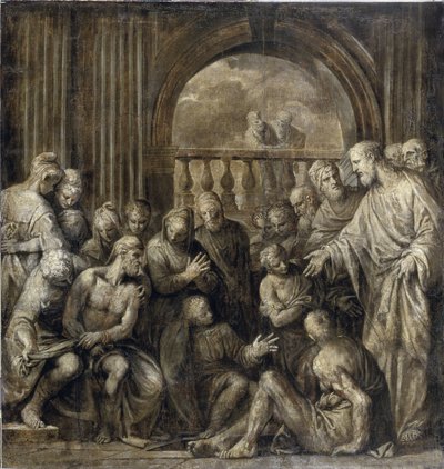 लाजरस का पुनरुत्थान (बेथनी का लाजरस)। पाओलो वेरोनीज़ (1528-1588) द्वारा बनाई गई पेंटिंग, कैनवास पर तेल से बनी पेंटिंग द्वारा वेरोनीज़