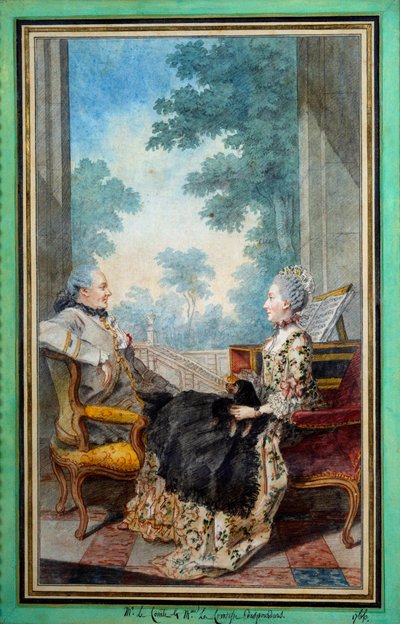 लुई कारोगिस कार्मोन्टेल (1717-1806) 1766 पेरिस, मुसी कार्नावलेट द्वारा महाशय और मैडम डेस्पर्डन्स वॉटरकलर द्वारा कारमोंटेल