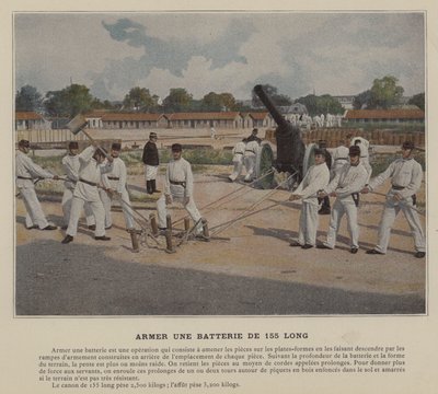 आर्म ए 155 लॉन्ग बैटरी (रंगीन फोटो) द्वारा (बाद में) फ्रांसीसी फोटोग्राफर