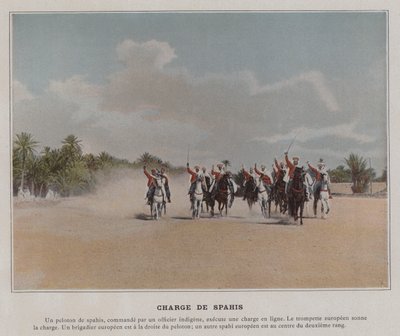 चार्ज डे स्पाहिस (रंगीन फोटो) द्वारा (बाद में) फ्रांसीसी फोटोग्राफर