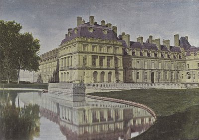 Fontainebleau, Cour de la Fontaine (रंगीन फोटो) द्वारा (बाद में) फ्रांसीसी फोटोग्राफर
