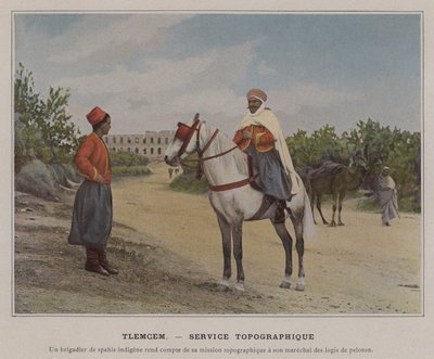 Tlemcem, स्थलाकृतिक सेवा (रंगीन फोटो) द्वारा (बाद में) फ्रांसीसी फोटोग्राफर