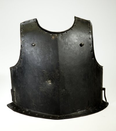 एक हार्वेबसियर के लिए ब्रेस्टप्लेट, c.1625-50 (लोहे और काले रंग) द्वारा (attr.to) जर्मन स्कूल