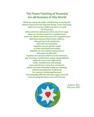 The Peace Painting of Rosental for all Humans of this World द्वारा जोहाना थिएर