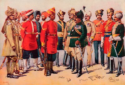 भारतीय सैनिकों का एक समूह, 1913 द्वारा एसी लवेट