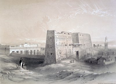 एडफू मंदिर, मिस्र, 19वीं शताब्दी द्वारा एआर ग्रीव
