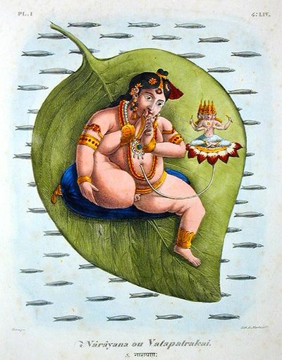 डे मार्लेट (रंग लिथो) द्वारा उकेरा गया नारायण या वातापत्रकई द्वारा ए (बाद में) कम