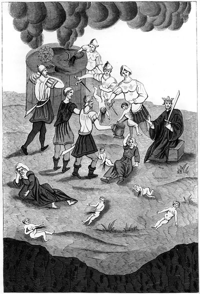 यहूदियों ने अपने रहस्यवादी संस्कार, 1849 के लिए ईसाई बच्चों से रक्त लिया द्वारा उ। बिस्सों