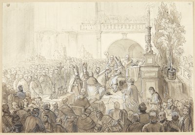 चर्च समारोह द्वारा एक बर्ग