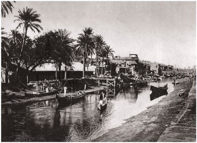 अशर क्रीक, Shatt अल-अरब, बसरा, इराक, 1925 तक पहुंचा। द्वारा ए केरीम