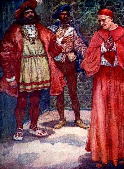 हेनरी ने वाल्सी को अदालत से दूर भेज दिया, c1529, 1905। द्वारा एएस फॉरेस्ट