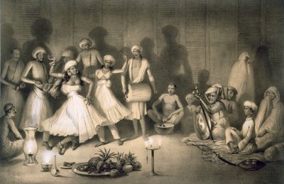 नौच गर्ल्स का नृत्य, पब। 1858. द्वारा ए। सोल्टीकोफ