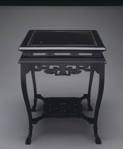 तालिका, c.1880 (लकड़ी और जड़ना) द्वारा ए और एच। लेजम्ब्रे