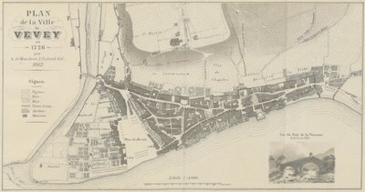 1726 में वीवे शहर का नक्शा द्वारा ए। डी मंदरोट