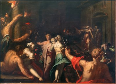 जूडिथ Holofernes . का सिर दिखाता है द्वारा अब्राहम ब्लोमैर्ट