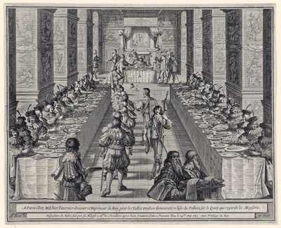 दावत की व्यवस्था, से पवित्र आत्मा का आदेश, पब। 1634 द्वारा अब्राहम बोस