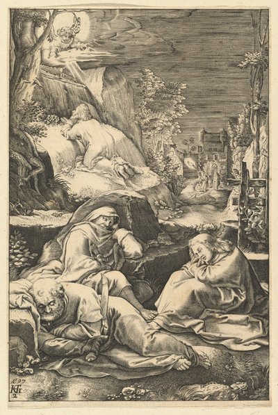 द पैशन ऑफ़ क्राइस्ट से गार्डन में द एगोनी, ca. 1598-1653। द्वारा अब्राहम होजेनबर्ग