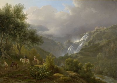 तिवोली में कास्केड्स, एक तूफान की अनुमति के साथ, 1824 द्वारा अब्राहम टेरीलिंक