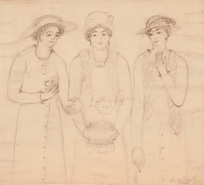 तीन महिलाएं, 1908। द्वारा अब्राहम वाकोविट्ज़