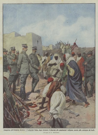डर्निश पठार की जीत, जनरल सालसा, आबादी को निरस्त्रीकरण का आदेश देने के बाद द्वारा अचिल बेल्ट्रैम