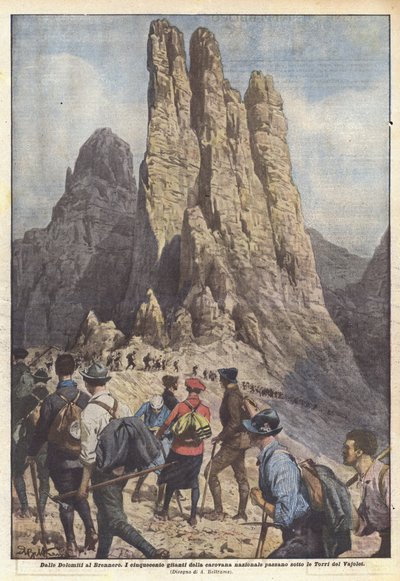 डोलोमाइट्स से ब्रेनरो तक द्वारा Achille Beltrame