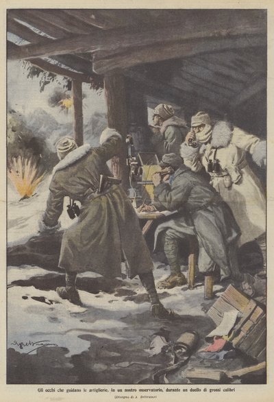 आंखें जो तोपखाने का मार्गदर्शन करती हैं, हमारी एक वेधशाला में, बड़ी तोपों के द्वंद्व के दौरान द्वारा अचिल बेल्ट्रैम