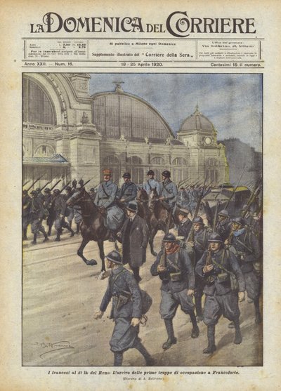 राइन से परे फ्रांसीसी द्वारा Achille Beltrame