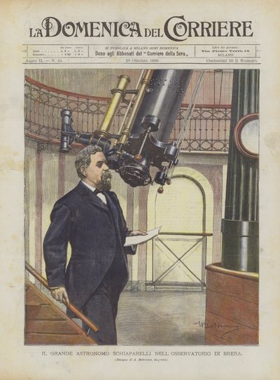 ब्रेरा वेधशाला में ग्रेट शिआपरेल्ली खगोलविद द्वारा Achille Beltrame