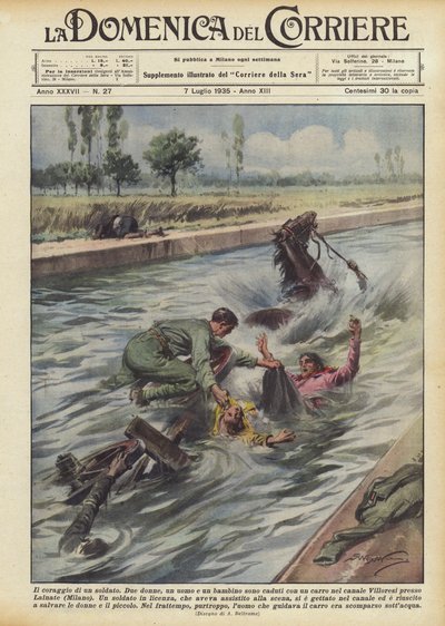 एक सैनिक का साहस द्वारा Achille Beltrame