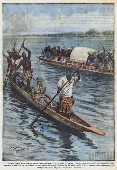 अफ्रीका के अपने दौरे पर, समुद्र के शासक देश, वेल्स के राजकुमार का भावी प्रमुख द्वारा Achille Beltrame