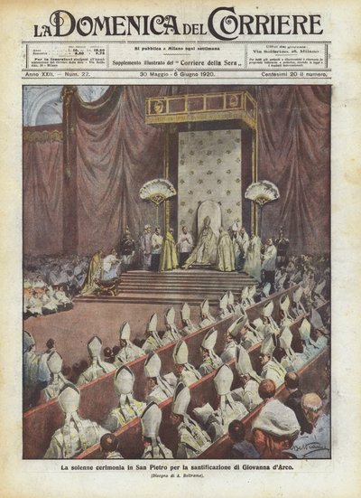 Giovanna dArco के पवित्रिकरण के लिए सैन पिएत्रो में एकमात्र समारोह द्वारा अचिल बेल्ट्रैम