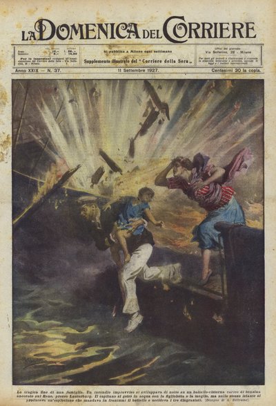 एक परिवार का दुखद अंत द्वारा Achille Beltrame