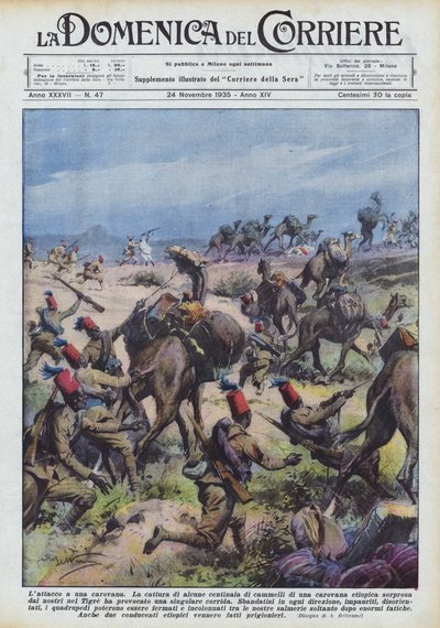 एक कारवां को तम्बाकू द्वारा Achille Beltrame