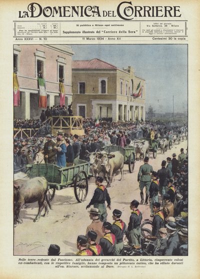फासीवाद द्वारा भुनाई गई भूमि में द्वारा Achille Beltrame