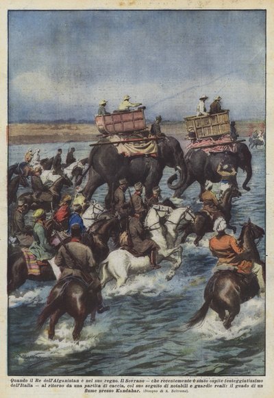 जब अफगानिस्तान का राजा अपने राज्य में है द्वारा Achille Beltrame