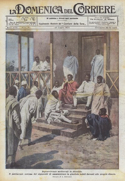 एबिसिनिया में मध्यकालीन उत्तरजीवी द्वारा Achille Beltrame