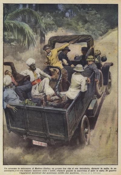 एक ट्रक में एक ड्रामा द्वारा Achille Beltrame