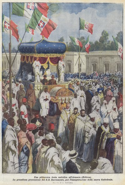 अस्मरा (इरिट्रिया) में एक सुरम्य कैथोलिक अवकाश द्वारा Achille Beltrame