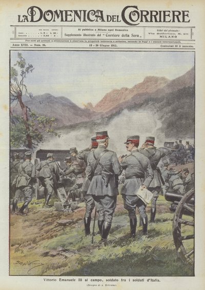 Vittorio Emanuele III मैदान में, सैनिक fra मैं सिपाही dItalia द्वारा अचिल बेल्ट्रैम