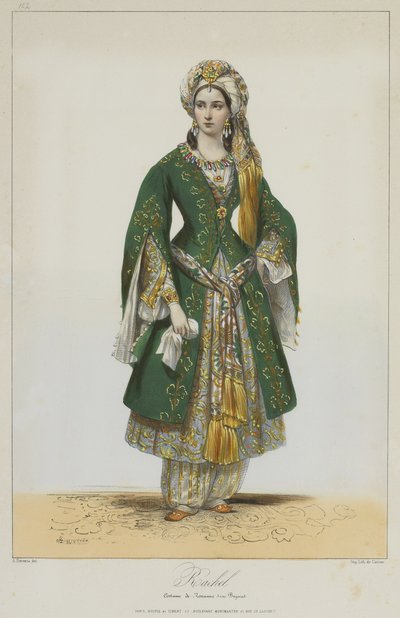 Etलिसा रैशेल द्वारा बाजाज़ेट में रॉसेन के रूप में रशेल, 1838 द्वारा अकिल देवेरिया