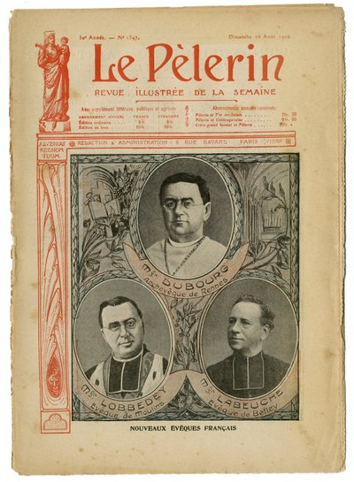 ले पेलेरिन के कवर के लिए अकिल लेमोट (1846-1909) का चित्रण, 26/08/06 - नई अंग्रेजी ईव्स - धर्म विश्वास, कैथोलिक कैथोलिकवाद - ईव्स द्वारा अकिल लिमोट