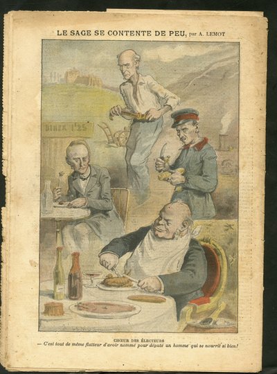 ले पेलेरिन में अकिल लेमोट (1846-1909) का चित्रण द्वारा अकिल लिमोट