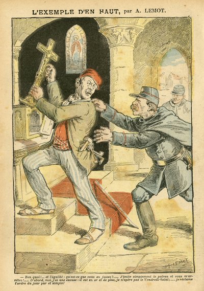ले पेलेरिन में अकिल लेमोट (1846-1909) का चित्रण द्वारा अकिल लिमोट