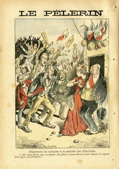 ले पेलेरिन में अकिल लेमोट (1846-1909) का चित्रण द्वारा अकिल लिमोट