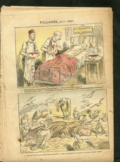 ले पेलेरिन में एचीले लेमोट (1846-1909) का चित्रण, 21/02/09 - लूट - चिकित्सा, धर्म विश्वास, कराधान, कैथोलिक कैथोलिकवाद - लाइकिसेशन लाइकाइट लाइक्स, मण्डली - गिद्ध, चिकित्सा, करदाता, भिक्षु द्वारा अकिल लिमोट
