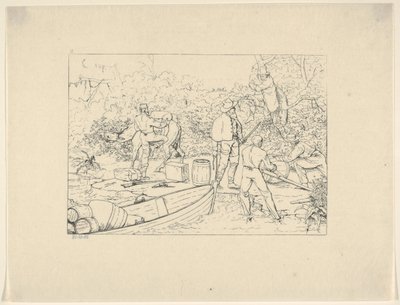कन्फेडरेट वॉर एचिंग्स से दक्षिण में दवाओं की तस्करी, 1861-63। द्वारा एडलबर्ट जॉन वोल्क