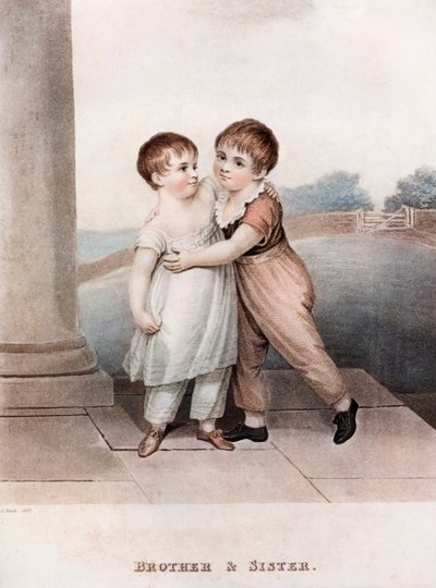भाई और बहन, 18 वीं सदी के अंत में, 1913। द्वारा एडम बक