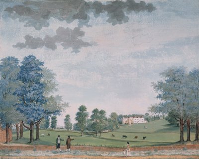 चावटन में द ग्रेट हाउस एंड पार्क, c.1780 द्वारा एडम कॉलैंडर