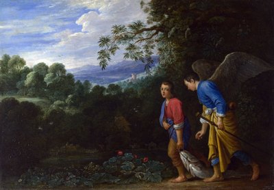 टोबियास और अर्चेल राफेल, c.1650 द्वारा एडम एल्सीमर