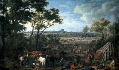 लुई XIV की सेना ने एडम फ्रैंस वैन डेर मेलेन (1632-1690), फ्रांस और बेल्जियम द्वारा टूरनेई पर घेराबंदी की द्वारा एडम फ्रैंस वैन डेर म्यूलन
